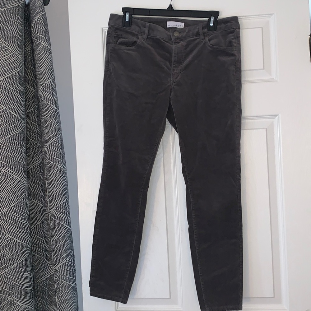 Loft Dark Gray Courduroy Pants